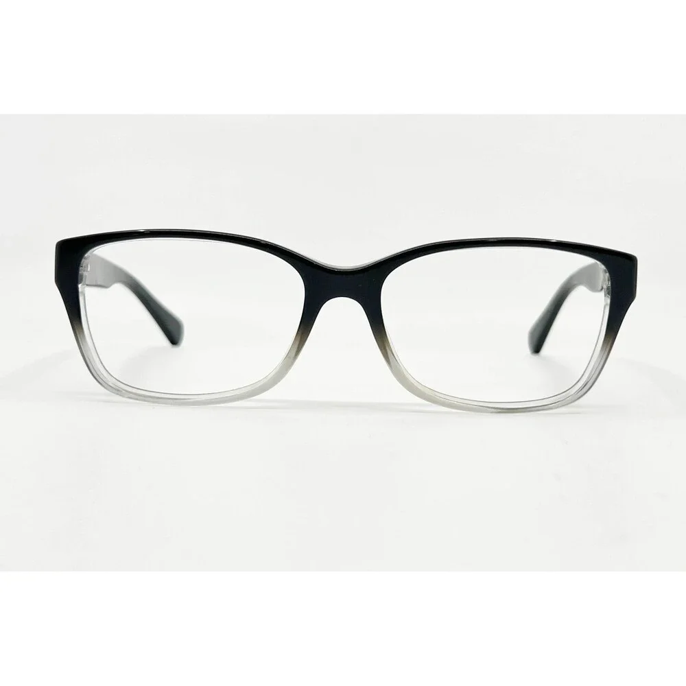 Ralph Lauren Eyeglasses Womens Black Clear Ombre Square Frames 52-16-135 RA7044